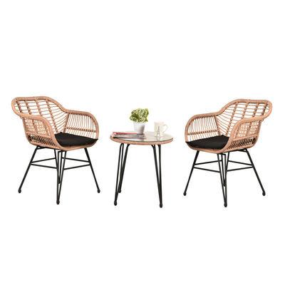 AJUNION 2 Zitplaatsen Outdoor Patio Meubels Bistro Set D23.62'xW21.26'xH31.5' Stoel Grootte