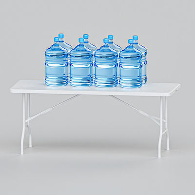 Moderne ontwerp Stock size Draagbare plastic wit vouwbanketafel voor picknickfeest