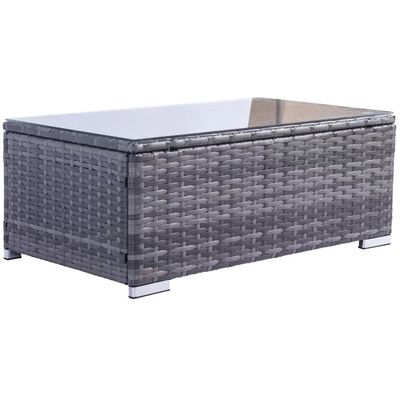Outdoor tuinmeubilair Wicker Rattan Sofa Set met koffietafel in PE Rattan