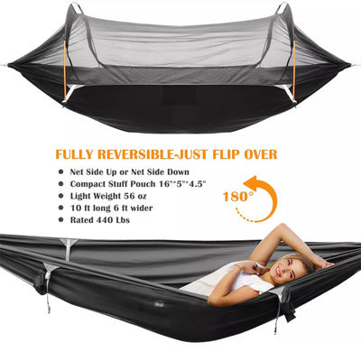 Modern design stijl buitentuin parachute kampeertent met muggennet en regenbaai