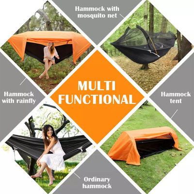 Modern design stijl buitentuin parachute kampeertent met muggennet en regenbaai