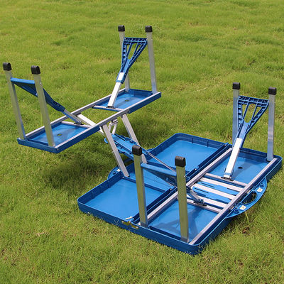 Buitenreizen Opvouwbaar Draagbaar Plastic Metalen Tafel en Stoel Set met Custom Logo