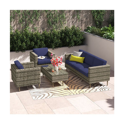 27.5' H x 30' W x 29' D stoel maat Rattan tuinmeubilair voor buitenwonen