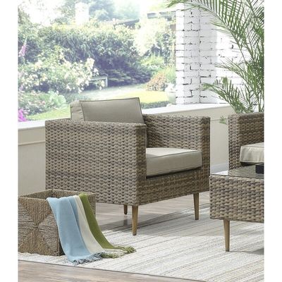 27.5' H x 30' W x 29' D stoel maat Rattan tuinmeubilair voor buitenwonen