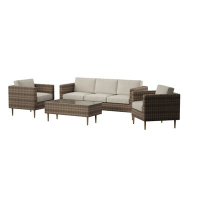 27.5' H x 30' W x 29' D stoel maat Rattan tuinmeubilair voor buitenwonen