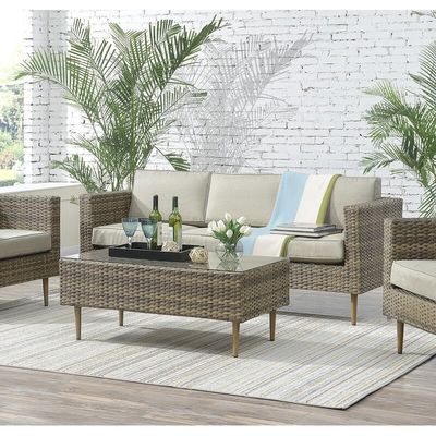 27.5' H x 30' W x 29' D stoel maat Rattan tuinmeubilair voor buitenwonen