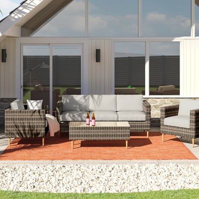 27.5' H x 30' W x 29' D stoel maat Rattan tuinmeubilair voor buitenwonen
