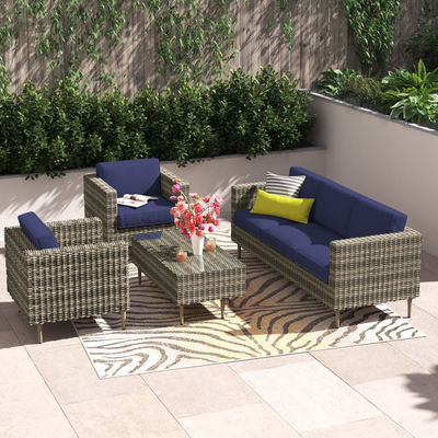 27.5' H x 30' W x 29' D stoel maat Rattan tuinmeubilair voor buitenwonen