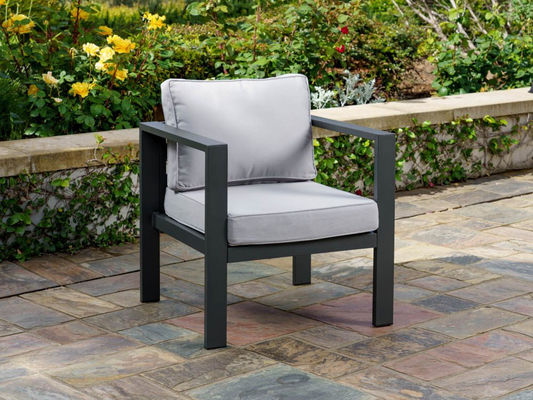 Hof Tuin Loveseat Sofa Set AJUNION Modern Aluminium Outdoor Sectionele Lounge