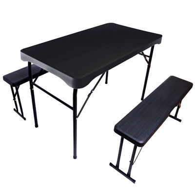 Buitenmeubilair Plastic Metal vouwbaar Picnic Eettafel Stoel Bank Set voor tuin