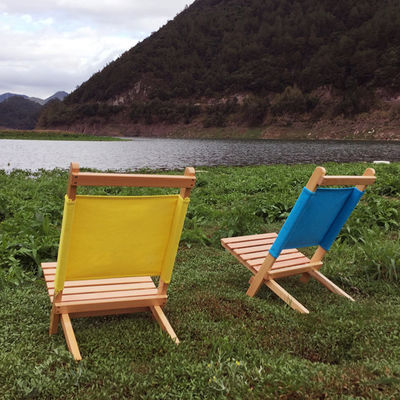 Postverpakking en buitenkampertuin Stapelbare opvouwbare beuk Houten picknickstrandstoel