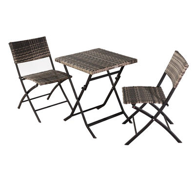 Buitenplaatsmeubels met opvouwbare tafel en stoel