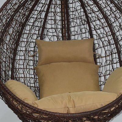 Buitenbalkon Tuin woonkamer Hangende schommelende eier stoel met PE Wicker Rattan Design