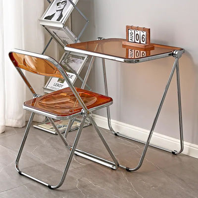 Metalen en kunststof vouwbare picknick eetkamer koffietafel voor moderne buitentuin woonkamer