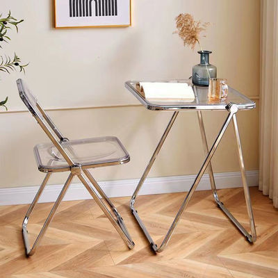 Metalen en kunststof vouwbare picknick eetkamer koffietafel voor moderne buitentuin woonkamer