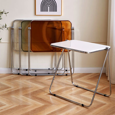 Metalen en kunststof vouwbare picknick eetkamer koffietafel voor moderne buitentuin woonkamer