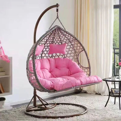 Buitenbalkon Hof Tuin Patio Pe Rattan Wicker Egg Swing Chair met stand