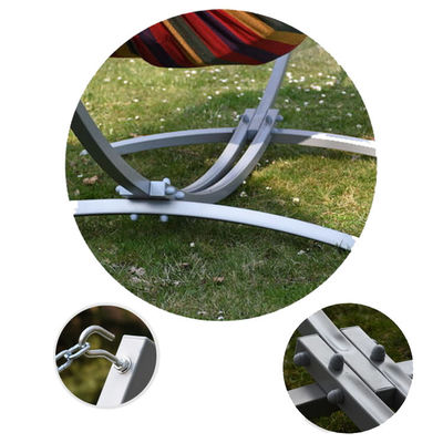 300*150cm Home Outdoor Draagbare Lichte vouwbare dubbele katoenen hangmatten met stand