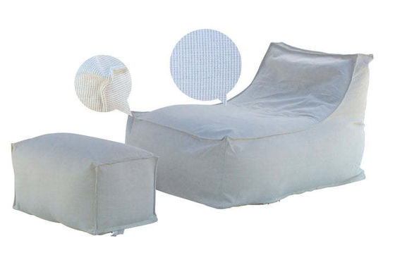 Indoor Outdoor waterdicht bonenzak sofa met 3-5mm bonenvulling en 30x75x30cm pedalafmeting