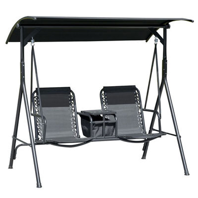 Moderne schommelstoel 67,7&quot;D x 44,1&quot;W x 65&quot;H met bekershouer en verstelbare schaduw