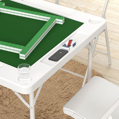 Aanpasbaar logo 4-speler poker kaart Mahjong tafel voor buiten- en binnenactiviteiten