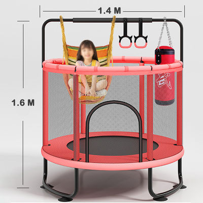 140*140*160 cm Indoor trampoline met veiligheidsnet aanpasbaar voor kinderen en volwassenen