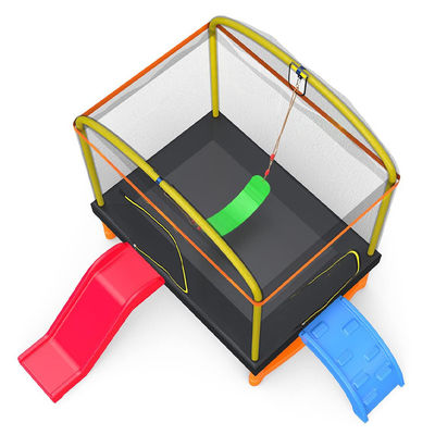 Kinderen Fitness Unisex ijzeren frame Indoor Outdoor Trampoline met klimladder en glijbaan