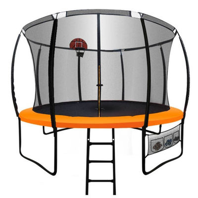 Buitentuin Kinderen Kinderen Fitness Springend Bed Ronde Trampoline Met Basketbal Doel Veiligheidsnet