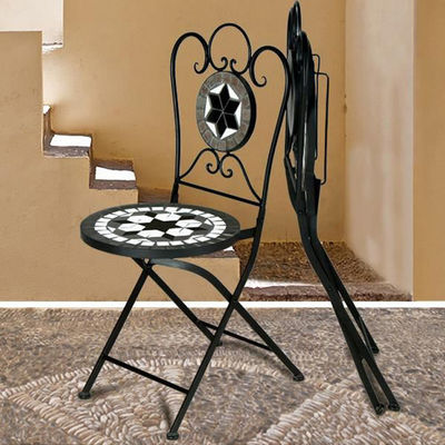 Europese Outdoor Bistro Set voor Balkon Kleine Drie-Piece Tafel En Stoel Tuin