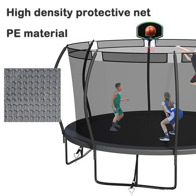 Volwassenen Kinderen Basketbal Hoop Set Trampoline met beschermend net en logo optie