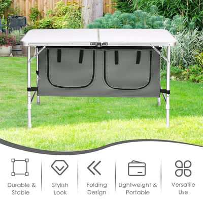 Behoorlijke buitentuin patio feest evenement camping tafel met opslagruimte
