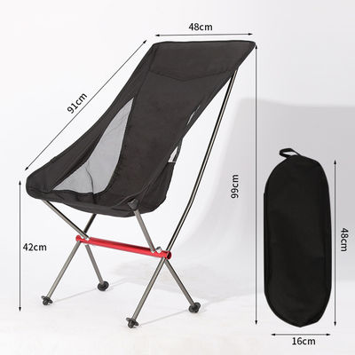 Outdoor Wandelen Reizen Aluminium Lichtgewicht Achtergrens Draagbare Opvouwbare Camping Moon Chair