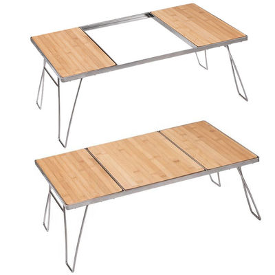 Lichte Draagbare Verstelbare Barbecue Strand Picnic Camping Keuken Igt Tafel met 1