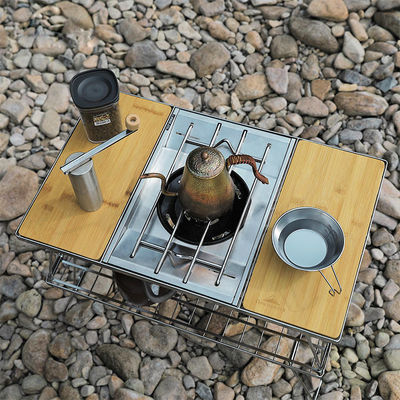 Lichte Draagbare Verstelbare Barbecue Strand Picnic Camping Keuken Igt Tafel met 1