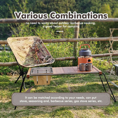 Lichte Draagbare Verstelbare Barbecue Beach Picnic Camping Keuken Tafel voor het Diner