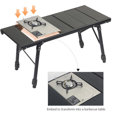 Verstelbare lichtgewicht campingtafel voor wandeltuin BBQ Strand picknick keuken