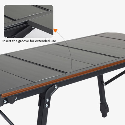 Verstelbare lichtgewicht campingtafel voor wandeltuin BBQ Strand picknick keuken