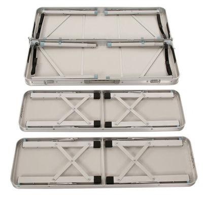 Opvouwbare buitentuin Patio Draagbare Aluminium Camping Eettafel en Stoel Set voor Barbecue Beach Picnic