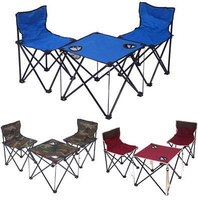 Visvangst Camping Strandstof Dubbele Draagbare Outdoor Tuinstoel en Tafel voor Volwassenen