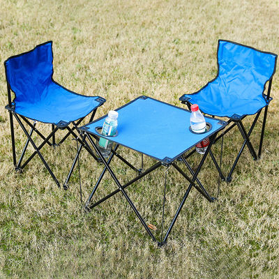 Visvangst Camping Strandstof Dubbele Draagbare Outdoor Tuinstoel en Tafel voor Volwassenen