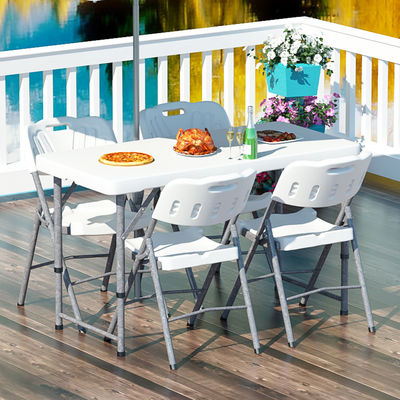Draagbare vouwtafel van HDPE-plastic metalen voor hotels, restaurants en banketten