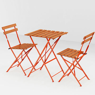 Custom Logo Villa Outdoor Folding Bistro Tafel en stoelen voor ontspanning op balkon terras