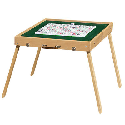 Draagbare opvouwbare mahjongtafel in houten stijl voor evenementen en bijeenkomsten