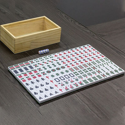 Draagbare opvouwbare mahjongtafel in houten stijl voor evenementen en bijeenkomsten