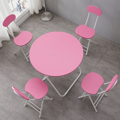 Outdoor Camping Bistro Cafe Balkon Tuin Patio Metalen Houten Ronde Draagbare Opvouwbare Tafel voor Feest