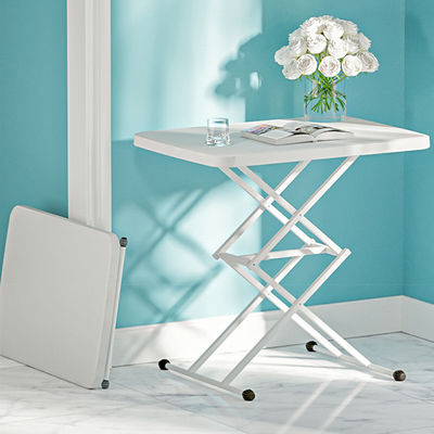 Tuinkantoor Indoor Outdoor TV Dinner Tray Table Draagbare Verstelbare Stevige Kleine Opvouwbare Tafel