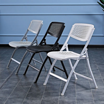 Outdoor Banket Evenementen Plastic Metal Opvouwbaar Wit Zwart Eetstoel voor Wedding Hotel