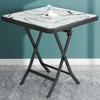 Buitentafel Metalen gehard glas Vierkante Ronde Opvouwbare Afklapbare Koffietafel