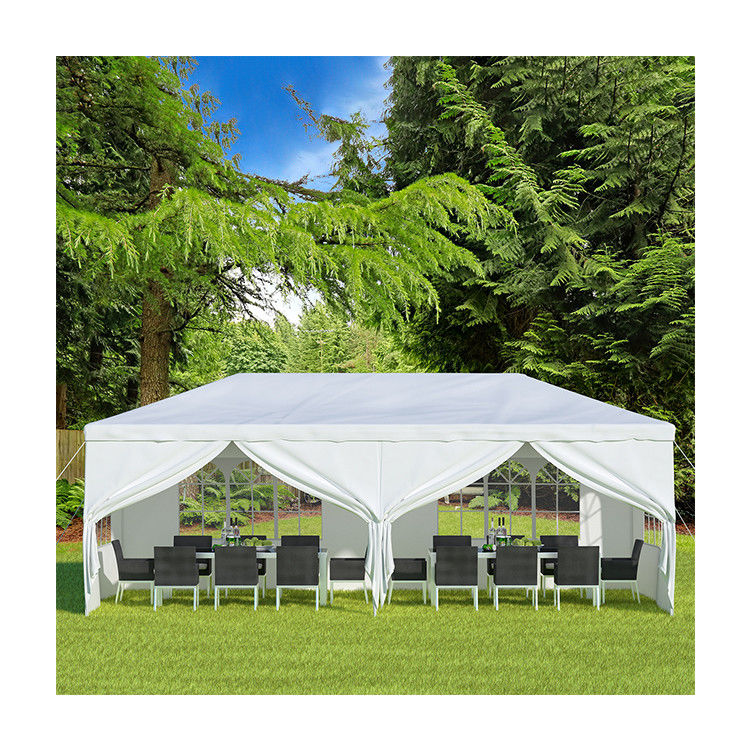 Poedercoated AJUNION 10' x 20' Buitentent Canopy Gazebo Paviljoen voor bruiloft