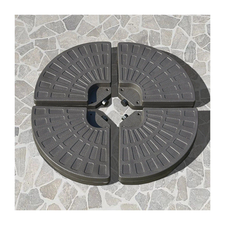 Buitenmeubilair AJUNION 4 stuks Draagbare ronde paraplu met zand of water